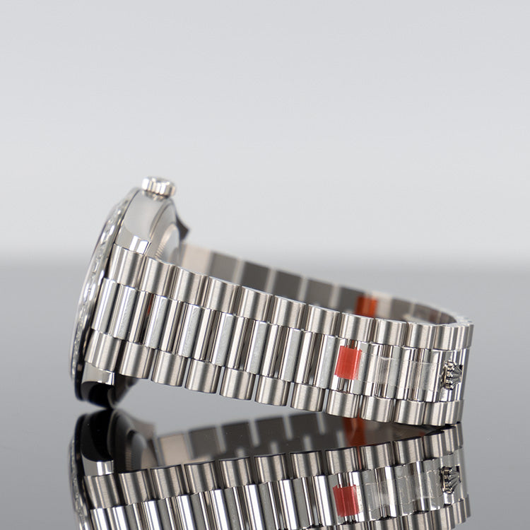 Rolex Day-Date 228396TBR — Meteorite Baguette Dial Platinum Baguette 40mm
