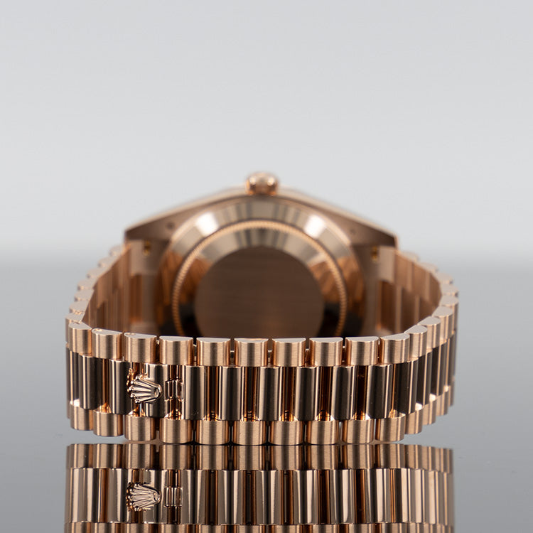Rolex Day-Date 228235 — Rose Gold Slate Ombre Dial Rose Gold 40mm