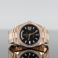 Rolex Day-Date 228345RBR — Rose Gold Diamond Baguette 40mm