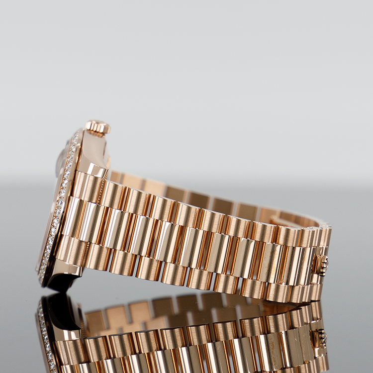 Rolex Day-Date 228345RBR — Rose Gold Diamond Baguette 40mm