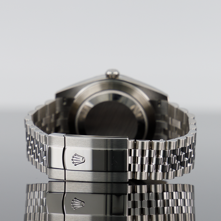 Rolex Datejust 126300 — Blue Roman Dial Steel Jubilee 41mm