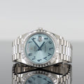 Rolex Day-Date 228396TBR — Blue Dial Platinum 40mm