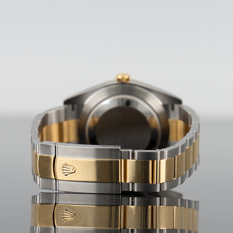 Rolex Datejust 126333 — Gold Fluted Wimbledon Dial Yellow Gold Steel 41mm