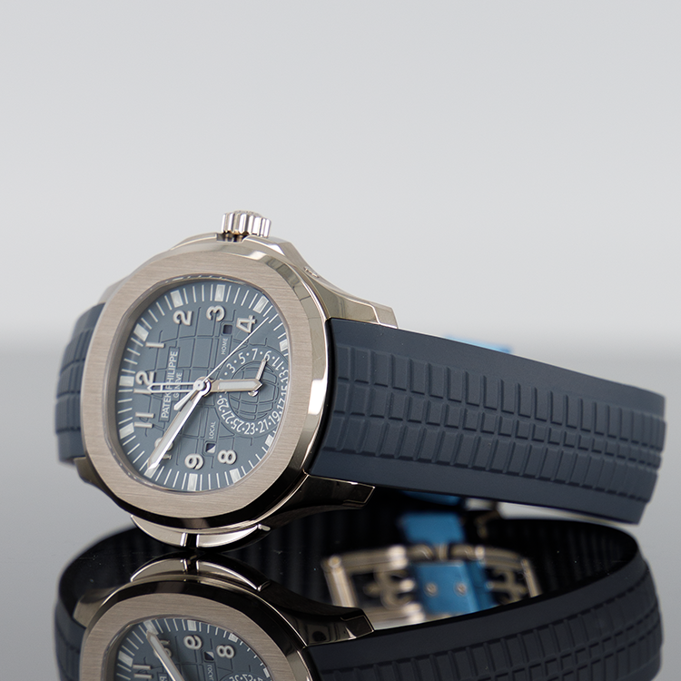 Patek Philippe Aquanaut — Blue Gray Dial White Gold 40.8mm