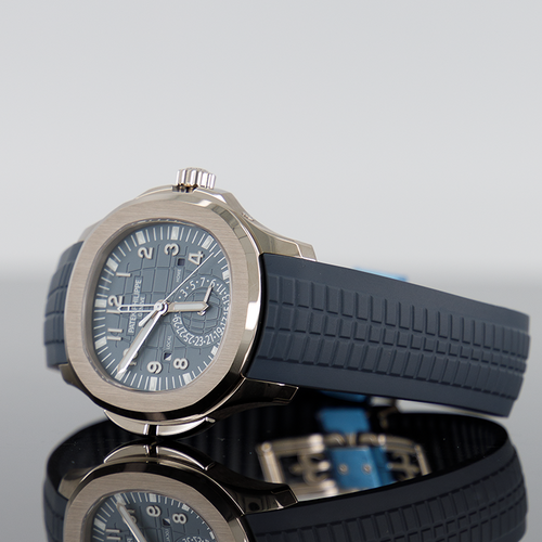 Patek Philippe Aquanaut — Blue Gray Dial White Gold 40.8mm