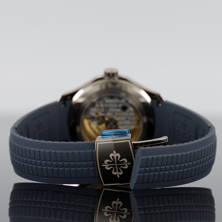 Patek Philippe Aquanaut — Blue Gray Dial White Gold 40.8mm
