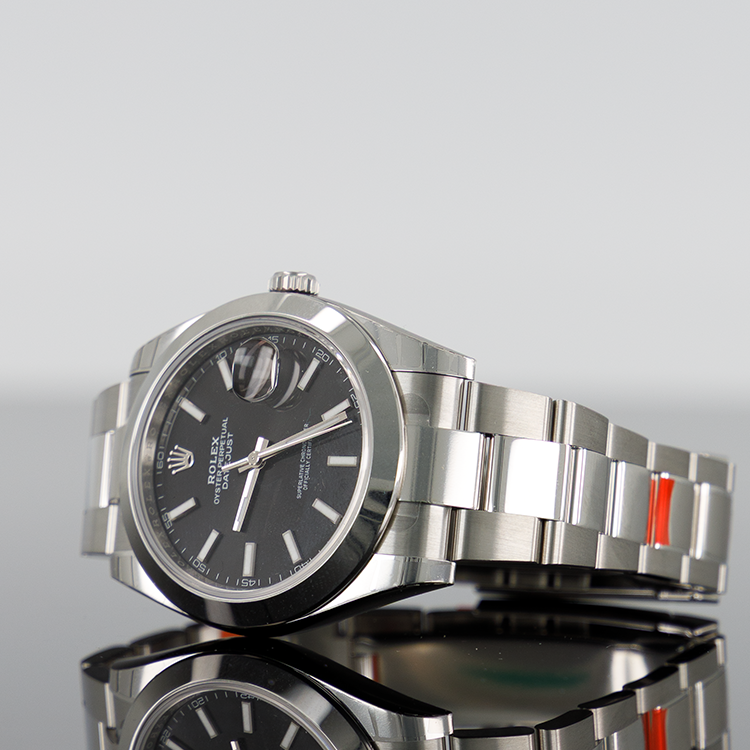 Rolex Datejust 126300 — Black Dial Steel 41mm