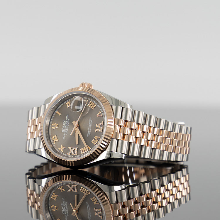 Rolex Datejust 126231 — Gold Slate Diamond Set Dial Steel Diamond 36mm