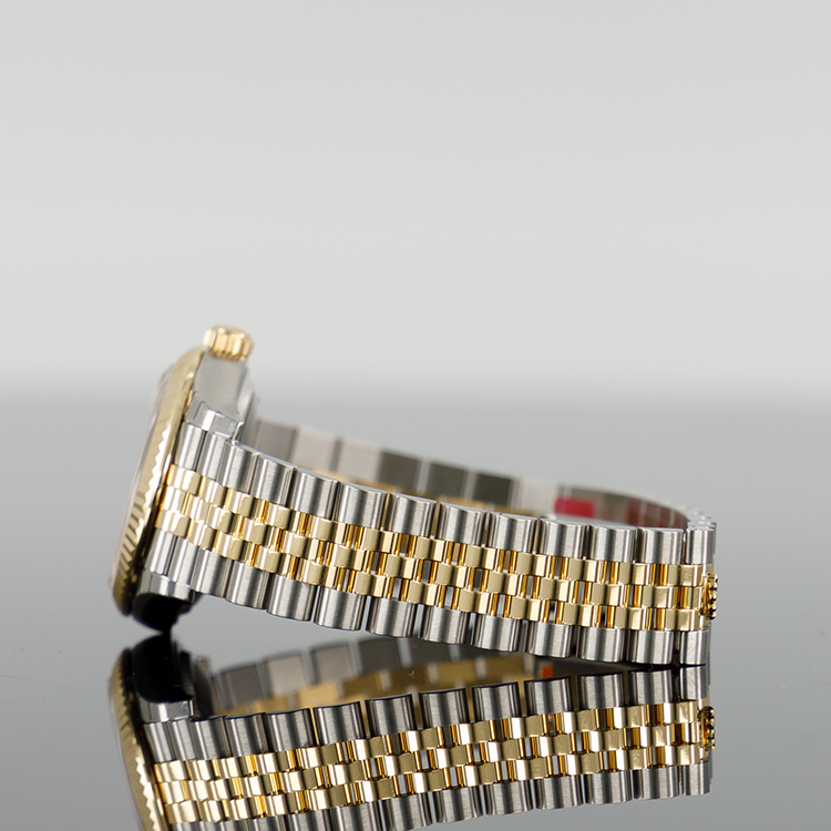 Rolex Datejust 278273 — Gold Black MOP Dial Yellow Gold Steel Jubilee 31mm