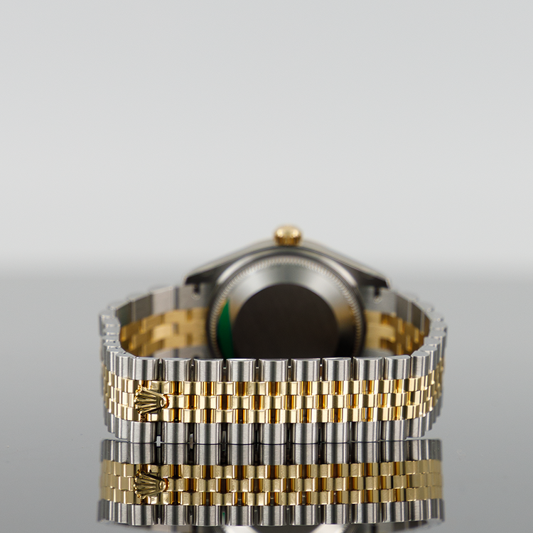 Rolex Datejust 278273 — Gold Black MOP Dial Yellow Gold Steel Jubilee 31mm