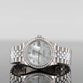 Rolex Datejust 278384RBR — Mother Of Pearl White Diamond Dial White Gold Steel Diamond 31mm