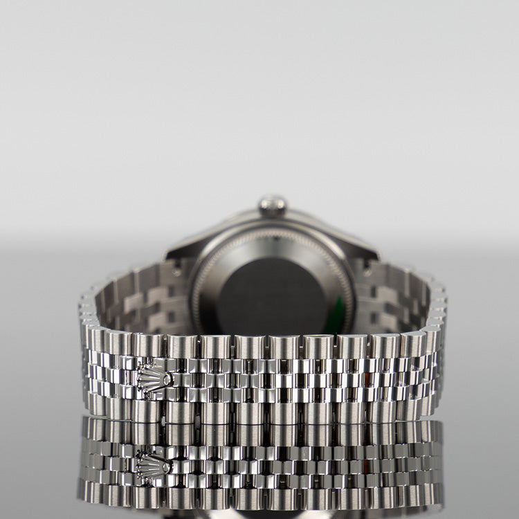 Rolex Datejust 278384RBR — Mother Of Pearl White Diamond Dial White Gold Steel Diamond 31mm