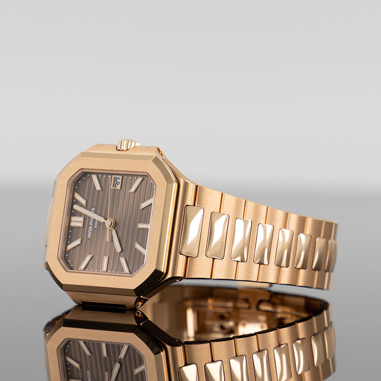 Patek Philippe 7128/1R 001 Cubitus — Rose Gold Sunburst Brown Dial Rose Gold 40mm