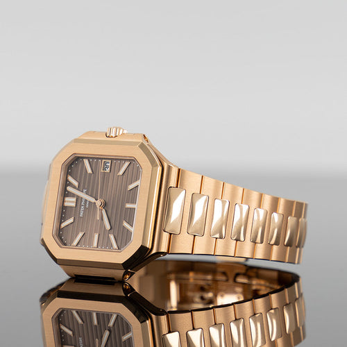 Patek Philippe 7128/1R 001 Cubitus — Rose Gold Sunburst Brown Dial Rose Gold 40mm