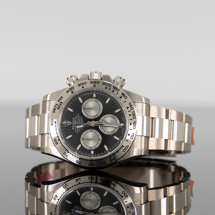 Rolex Daytona 126509 — Black And Steel Dial White Gold Steel 40mm