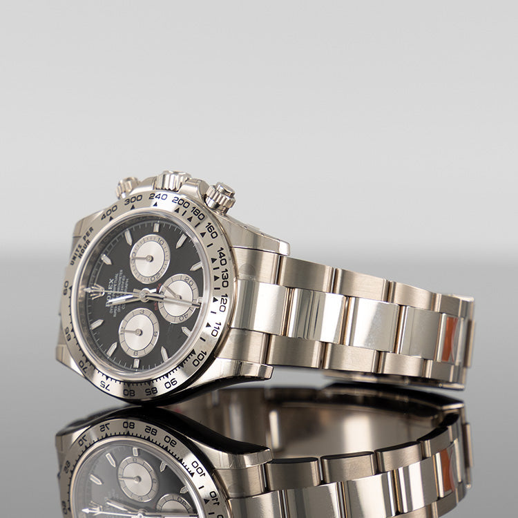 Rolex Daytona 126509 — Black And Steel Dial White Gold Steel 40mm