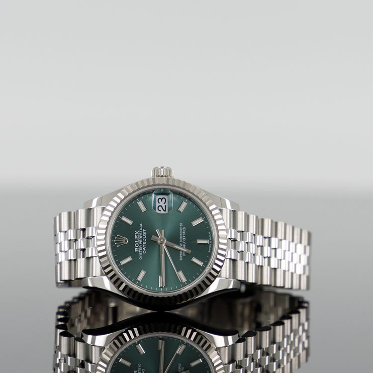 Rolex Datejust 278274 — Green Dial Steel Jubilee 31mm