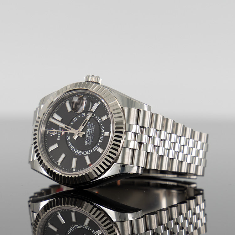 Rolex Sky-Dweller 336934 — Black Dial Steel Jubilee 42mm