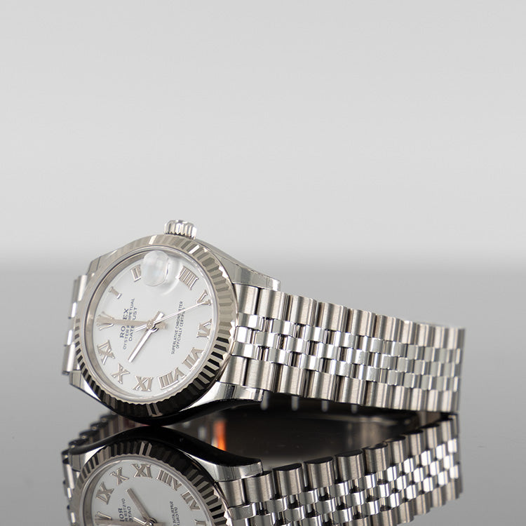 Rolex Datejust 278274 — White Roman Dial Steel 31mm