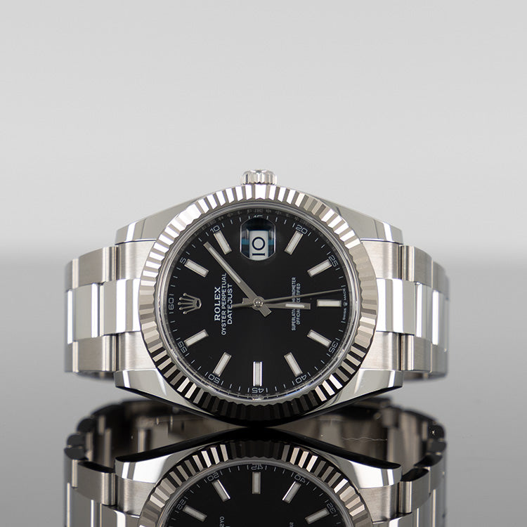 Rolex Datejust 126334 — Black Dial Oystersteel 41mm