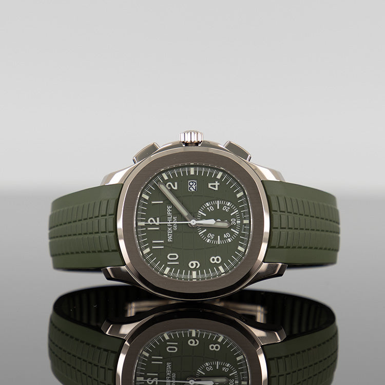Patek Philippe Aquanaut — Green Dial White Gold 42.2mm