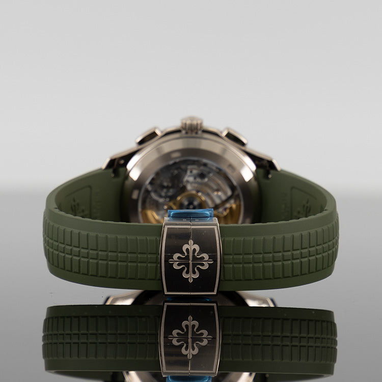 Patek Philippe Aquanaut — Green Dial White Gold 42.2mm