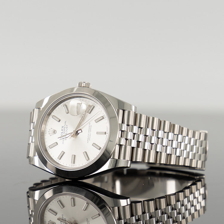 Rolex Datejust 126300 — Silver Dial Steel Jubilee 41mm