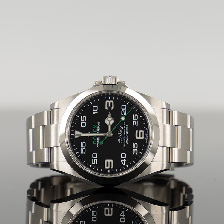Rolex Air King Steel 126900 — Black Dial 40mm