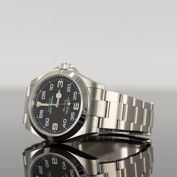 Rolex Air King Steel 126900 — Black Dial 40mm