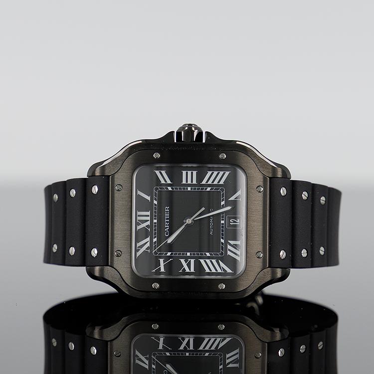 Cartier Santos — Steel Rubber 39.8mm