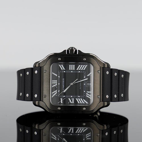 Cartier Santos — Steel Rubber 39.8mm
