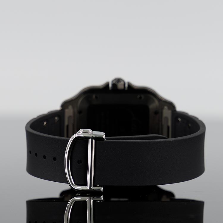 Cartier Santos — Steel Rubber 39.8mm